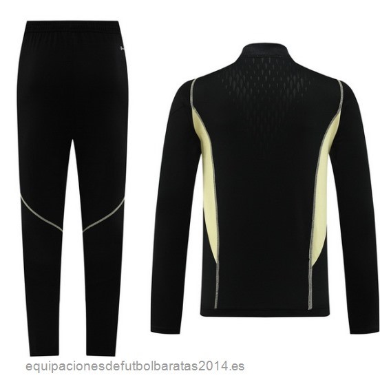 Nuevo Conjunto Completo Sudadera Entrenamiento Argentina 2023 Negro I Amarillo Baratas